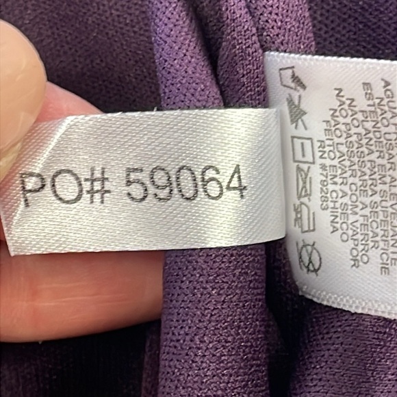 New Alex Evenings Purple Lace Overlay Gown Maxi Dress MOTB Plus Size 16W - Picture 13 of 13